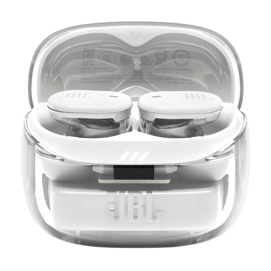 JBL Tune Buds 2 Ghost Edition - Ghost White - True Wireless Noise Cancelling Earbuds - Detailshot 3 image number null